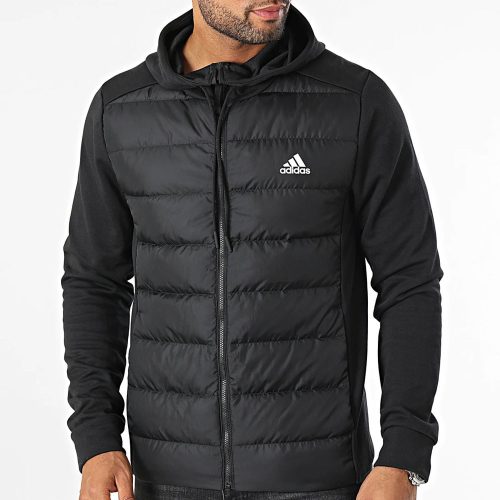  Adidas Ess Hybrid Down Hooded Jacket (HZ4430) 